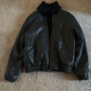 Men’s Reversible Fur & Leather Jacket